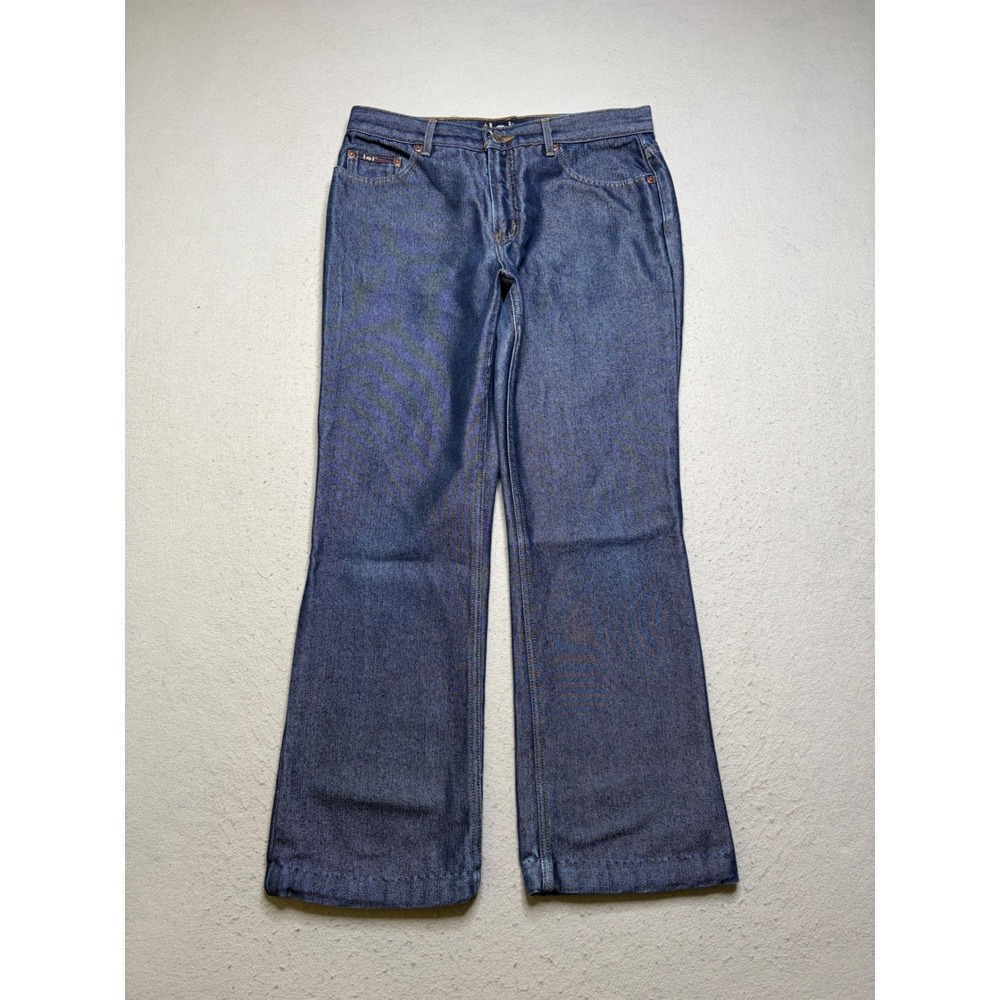 l.e.i. Jeans Women 13 Blue 230733L Flare Leg Dark Wash Y2K Vintage Denim